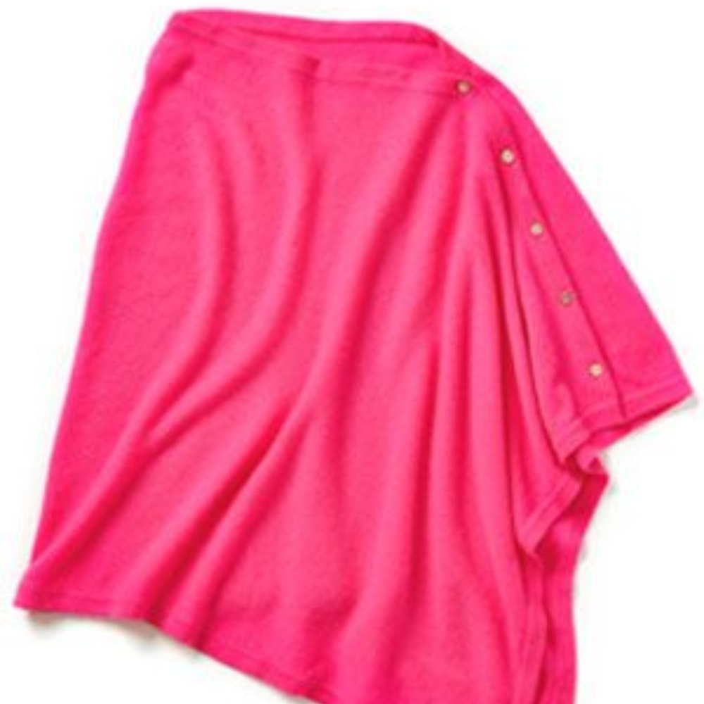 Lilly Pulitzer Girl's Pink Cashmere Poncho